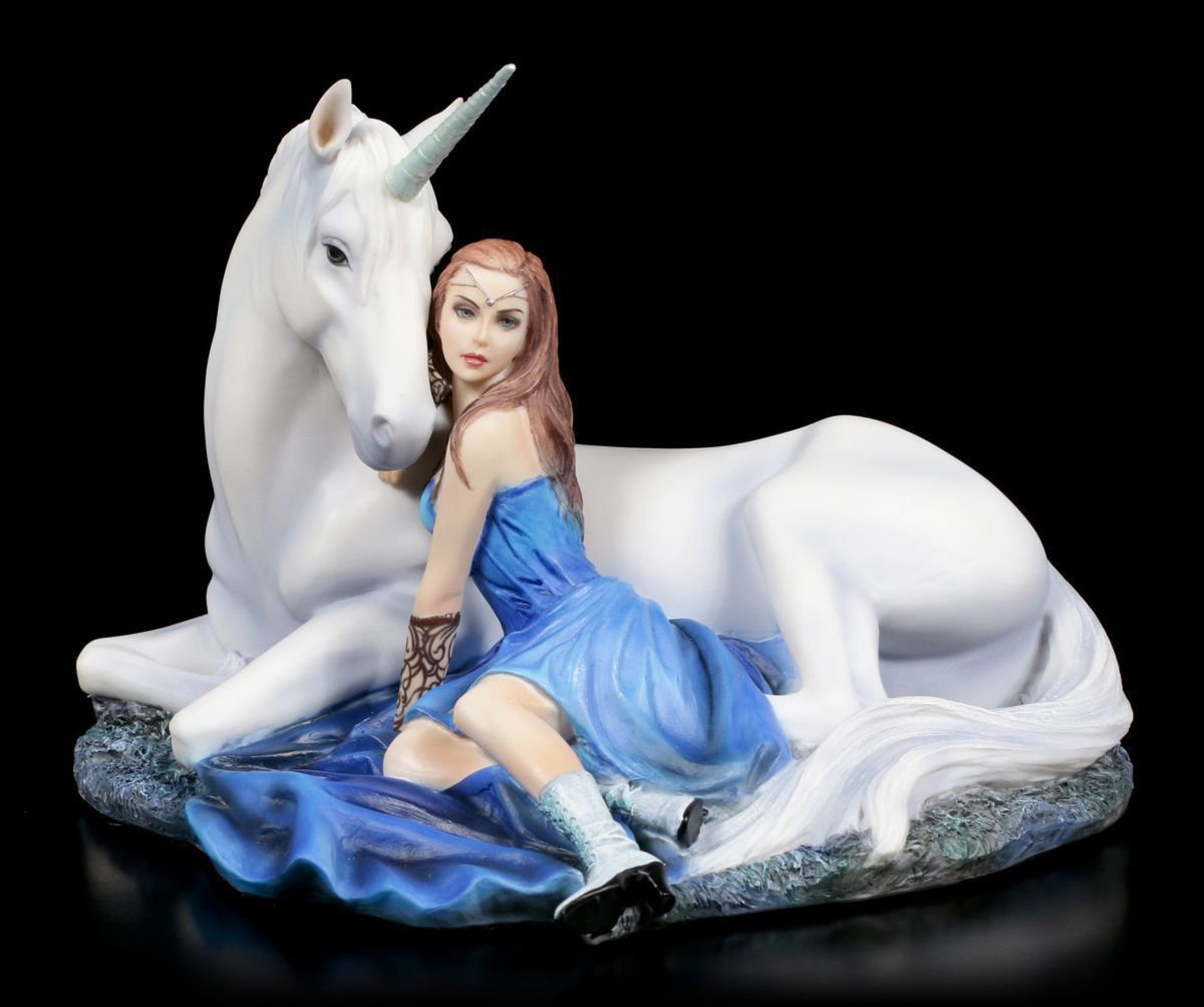 Blue Moon unicorn statue unicorn figurine unicorn decor Etsy