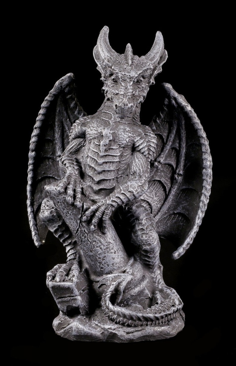 war art dragon figurine dragon figure dragon statue decor Small Collector Faux Stone Warrior Dragon garden statue dragon sculpture