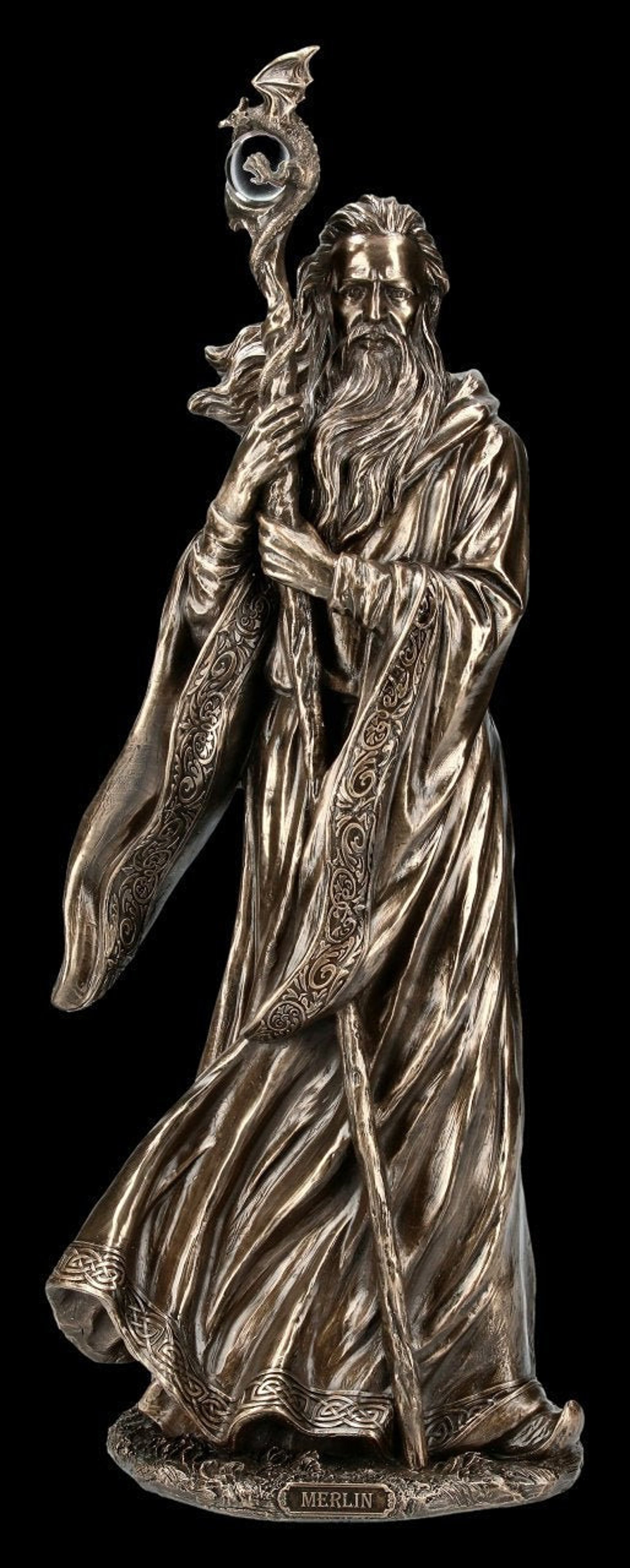 seven deadly sins merlin statue