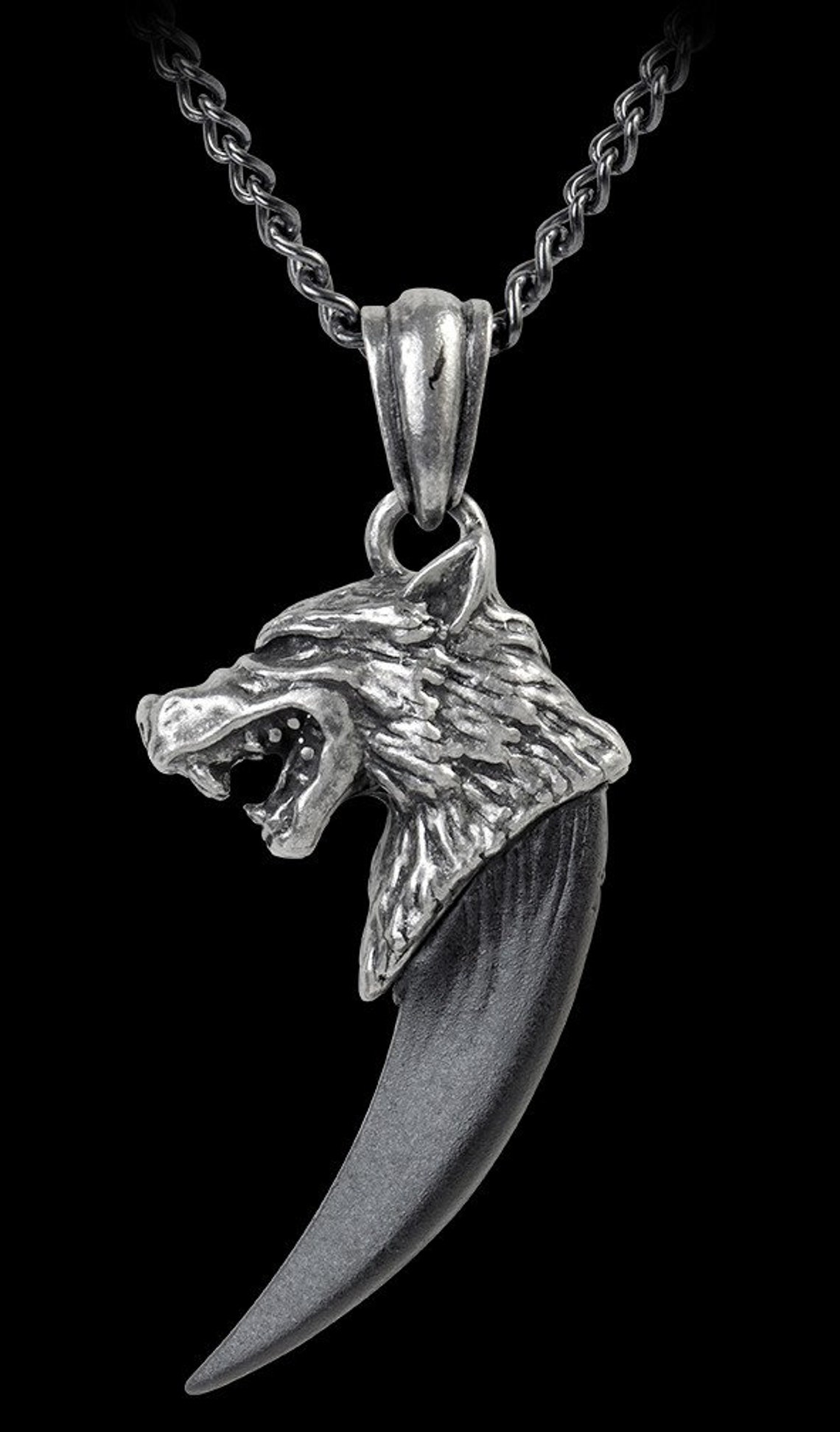 Wolf head Pendant Wolf Men Necklace Wolf Head Pendant Etsy