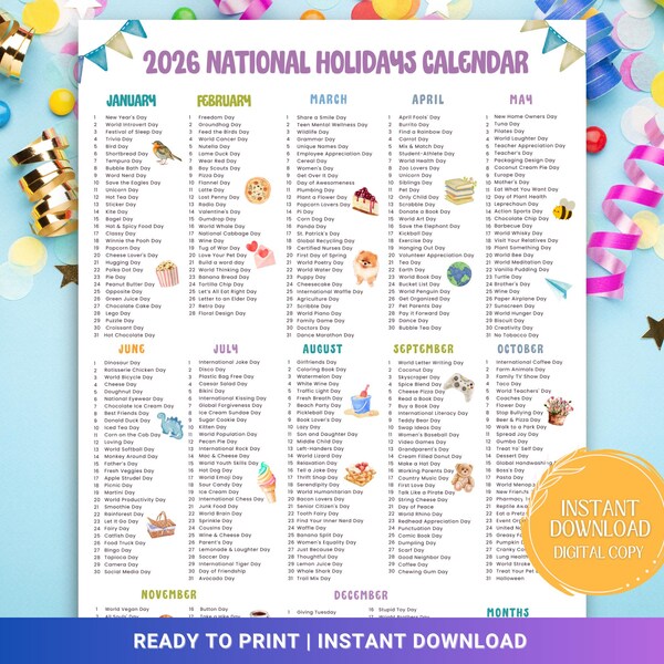 2026 Calendar Silly Etsy 2026 Calendar Silly Etsy