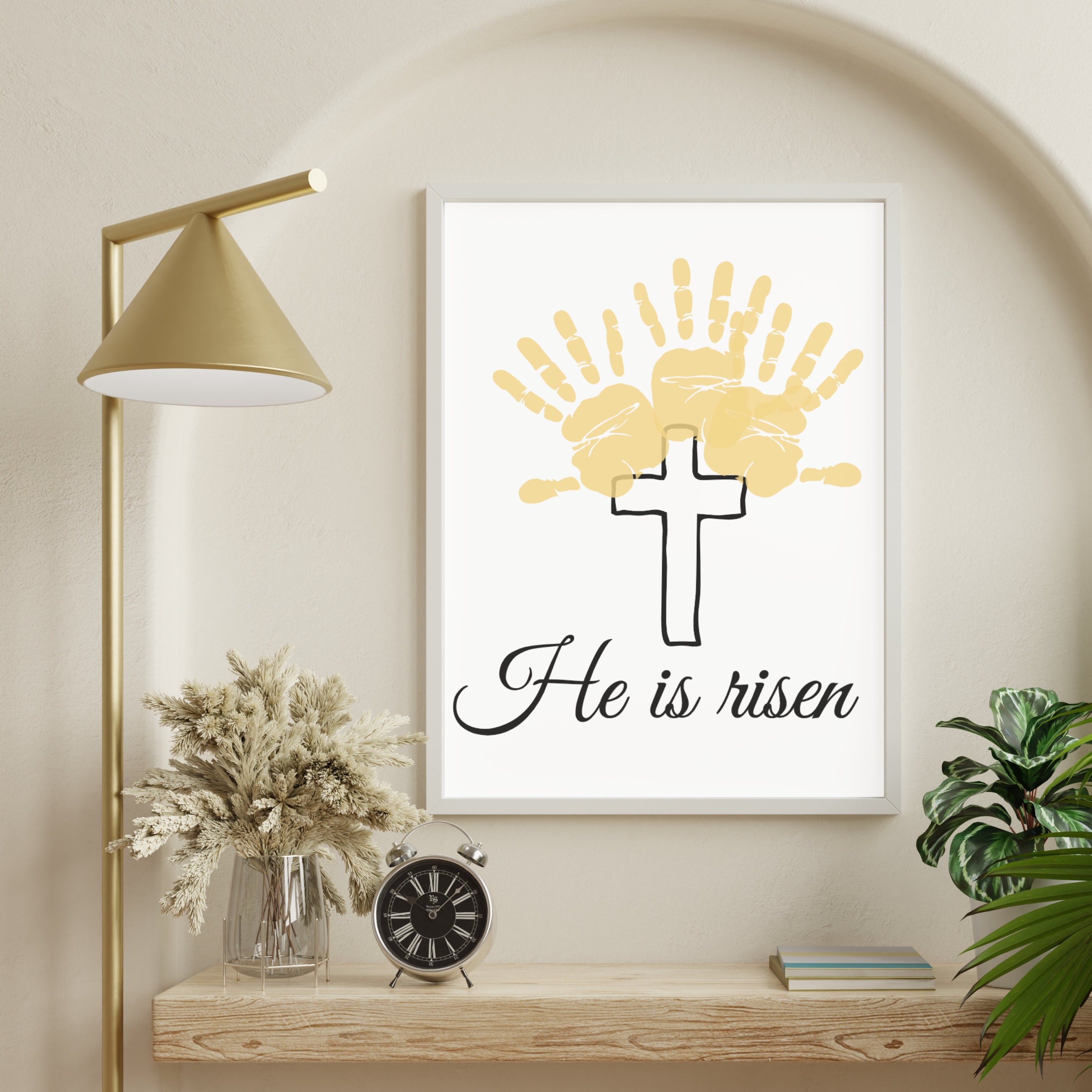 Easter Handprint Art, Handprint Art Craft, Easter Keepsake, Easter Card, Handprint Printable ...