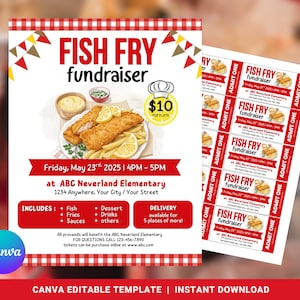 Fish Fry Fundraiser Vorlage, Fish Fry Fundraiser Flyer, Fish Fry Fundraiser, Fish Fry Party Flyer