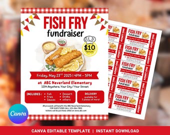 Fish Fry Fundraiser Template, Fish Fry Fundraiser Flyer, Fish Fry Fundraiser, Fish Fry Party Flyer