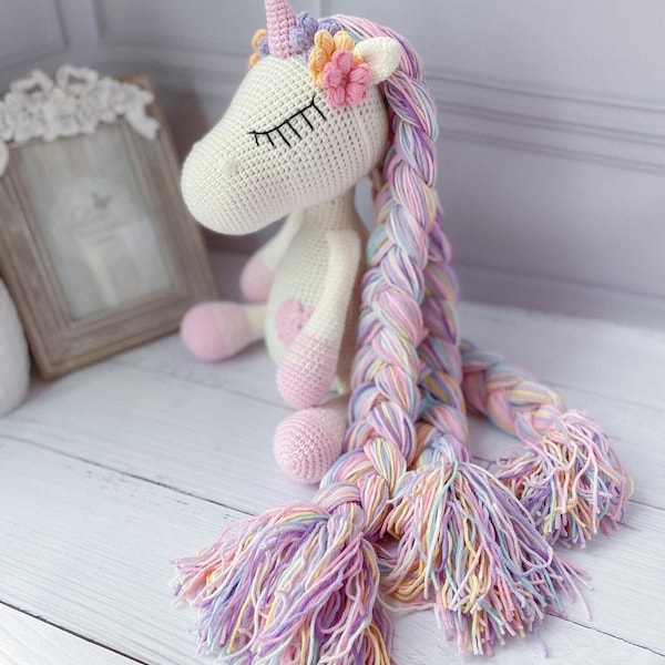 Unicorn doll toy, horse toy, unicorn baby room decor, stuffed unicorn,personalized toy for girl, sweet newborn animal toy, kuscheltier pferd
