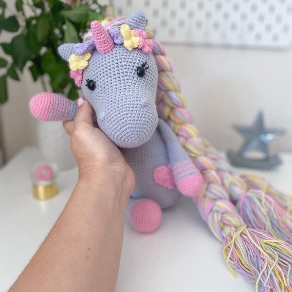 Crochet horse,stuffed horse,crochet pony, einhorn kuscheltier,häkelanleitung einhorn,crochet unicorn doll,birthday unicorn girt for girl