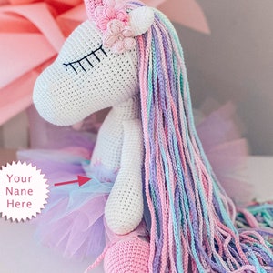 Crochet unicorn,ballerina unicorn,rainbow horse,bday gift for girl,back to school gift for girls, gift for kids, unique gift for best friend