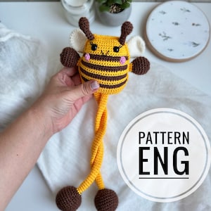 DIGITAL Häkeln BIENEN MUSTER Dehnbar Hängen sensorische Häkeln Baby-Gymnastik hängende Spielzeug Montessori Spielmatte, Hängende Spielzeug stretching Amigurumi