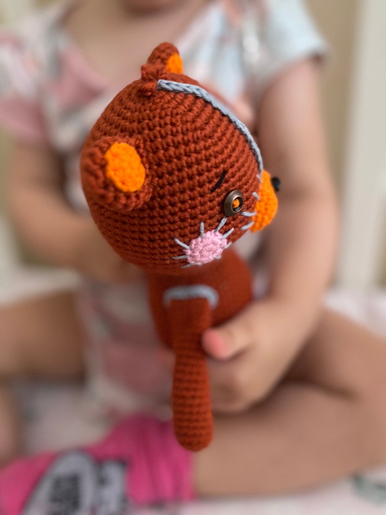 JJ Teddy Bear Toy JJ Red Teddy Bear Crochet Bear Stuffed - Etsy