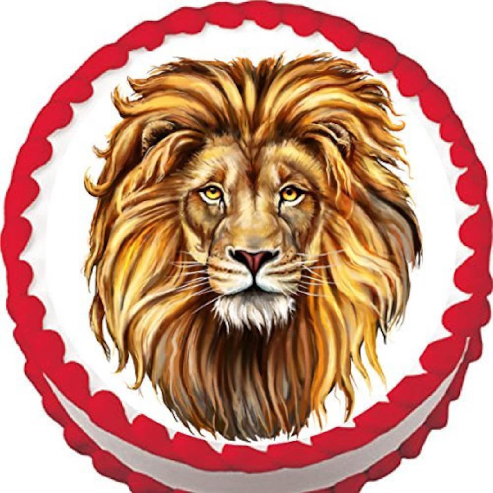 Lion Image Cake Topper Edible Photo on Frosting Sheet Etsy