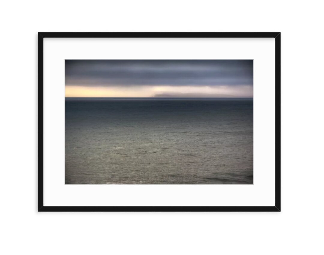 Point Reyes Headlands Distantly Visible Through the Clouds, Ocean ...