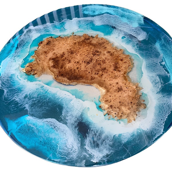 Epoxy Resin Coffee Table | Made To Order | Custom Dining Table | Resin Table | Sea Waves Furniture | Epoxy Table Tops