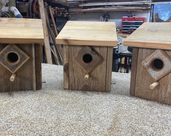 Reclaimed cedar birdhouse