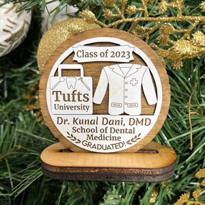 Dentist Graduation Personalized Gift/Graduated Dental School/Dentist Gift/Christmas Dentist Ornament/Dental Student Keepsake/Tooth