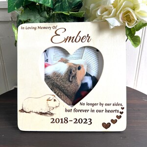 Guinea Pig Personalized Memorial Photo Frame/In Loving Memory/Loss Of Guinea Pig/Memorial Gift/Remembrance/ Custom Guinea Pig Memorial Frame
