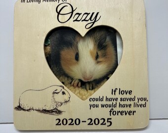 Guinea Pig/Personalized Memorial Photo Frame/In Loving Memory/Loss Of Guinea Pig/Memorial Gift/Remembrance/ Custom Guinea Pig Memorial Frame