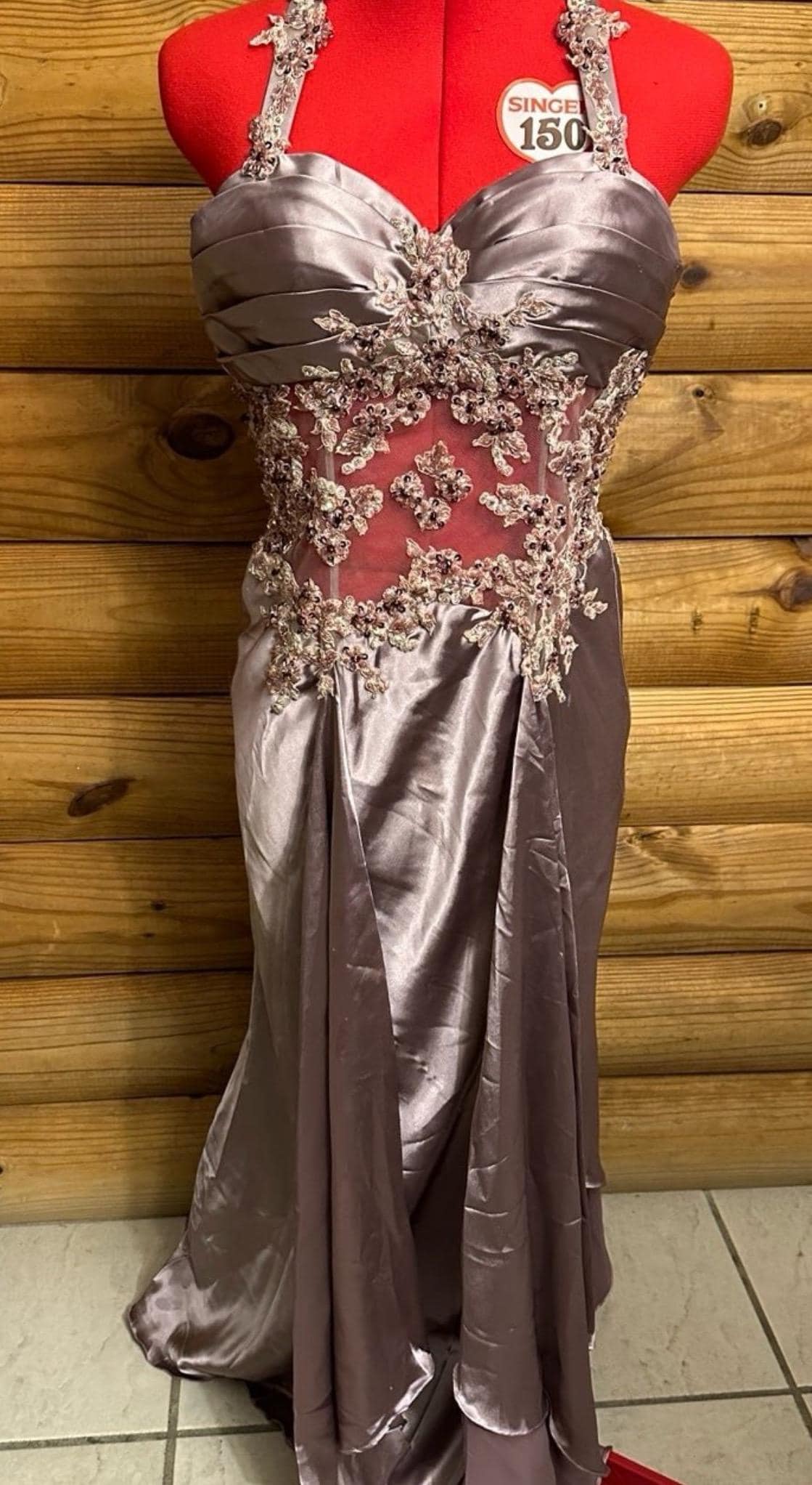 bandage beaded dress Ruby Intricate Beaded Bandage Dress | Brown main image 1