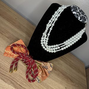 Traditional Japanese Kimono Fabric Hair  Bows Accessories Formal
