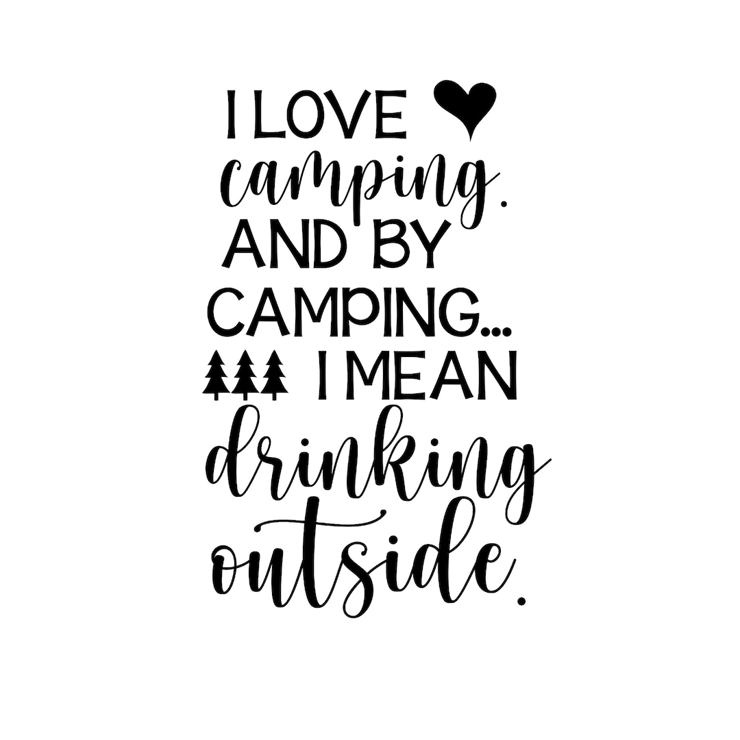 Camping SVG, Camping Bucket, Camping, I Love Camping, Camping Night Light, Camping Decor, Bucket