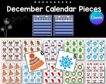 December Calendar Pieces