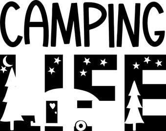 Camping SVG, Camping Life, Camping Bucket, Camping