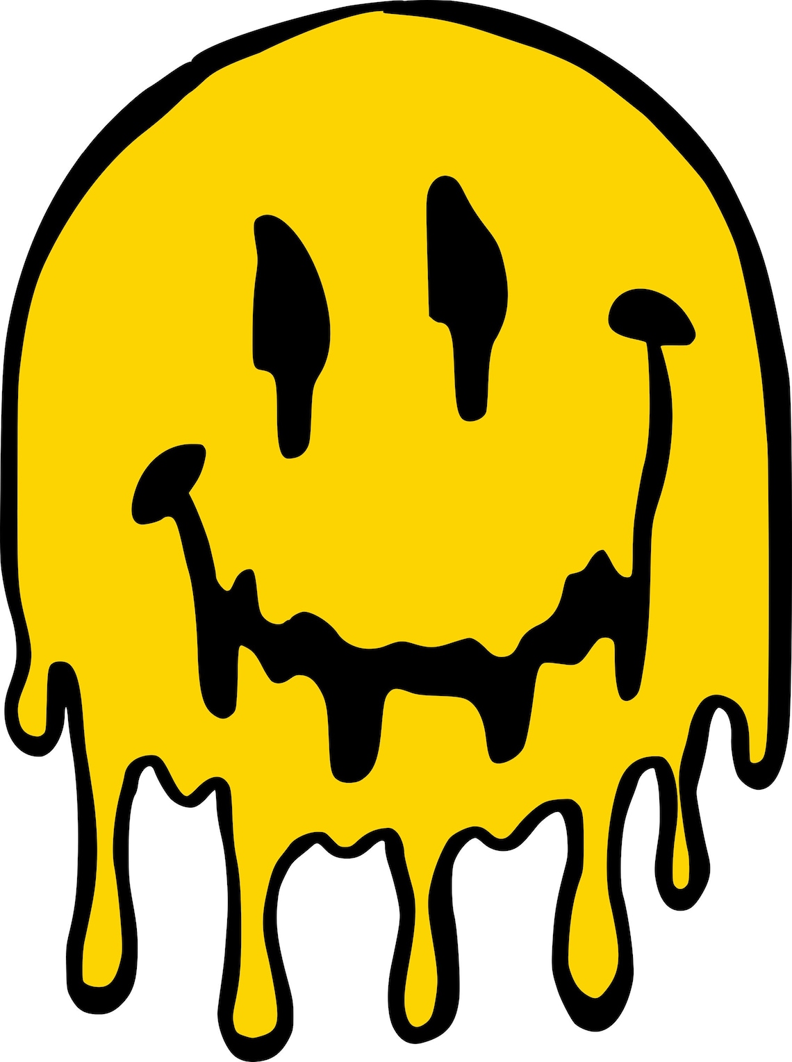 Drippy Face SVG Drippy Face Drippy Smiley Face Drippy | Etsy