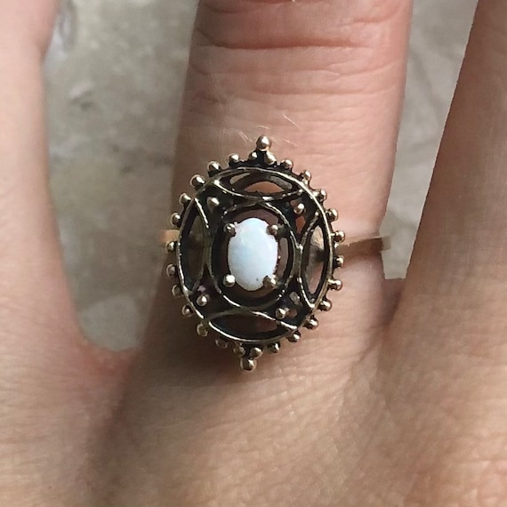Victorian Opal Yellow Gold Vintage Ring