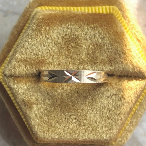 Vintage 14k Yellow Gold Band Stacker Ring - image 1