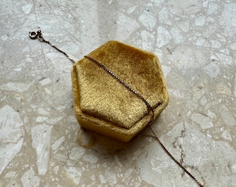 Pulsera vintage con cadena serpentina de oro amarillo de 14 k y relleno de oro