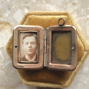 Agate Onyx Antique Gold Filled Locket image 3