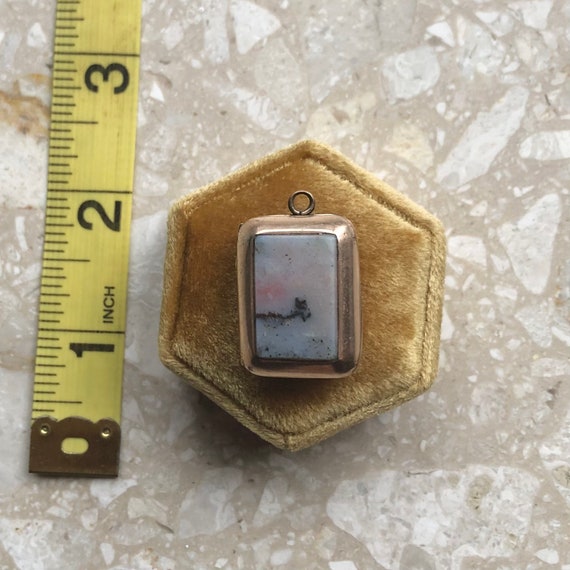 Agate Onyx Antique Gold Filled Locket - image 7