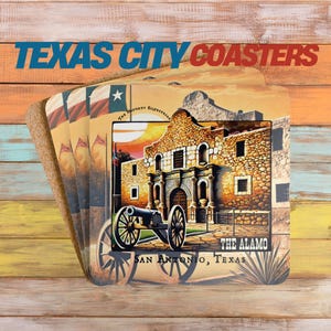 The Alamo Bar Coaster: San Antonio Texas, Lone Star State