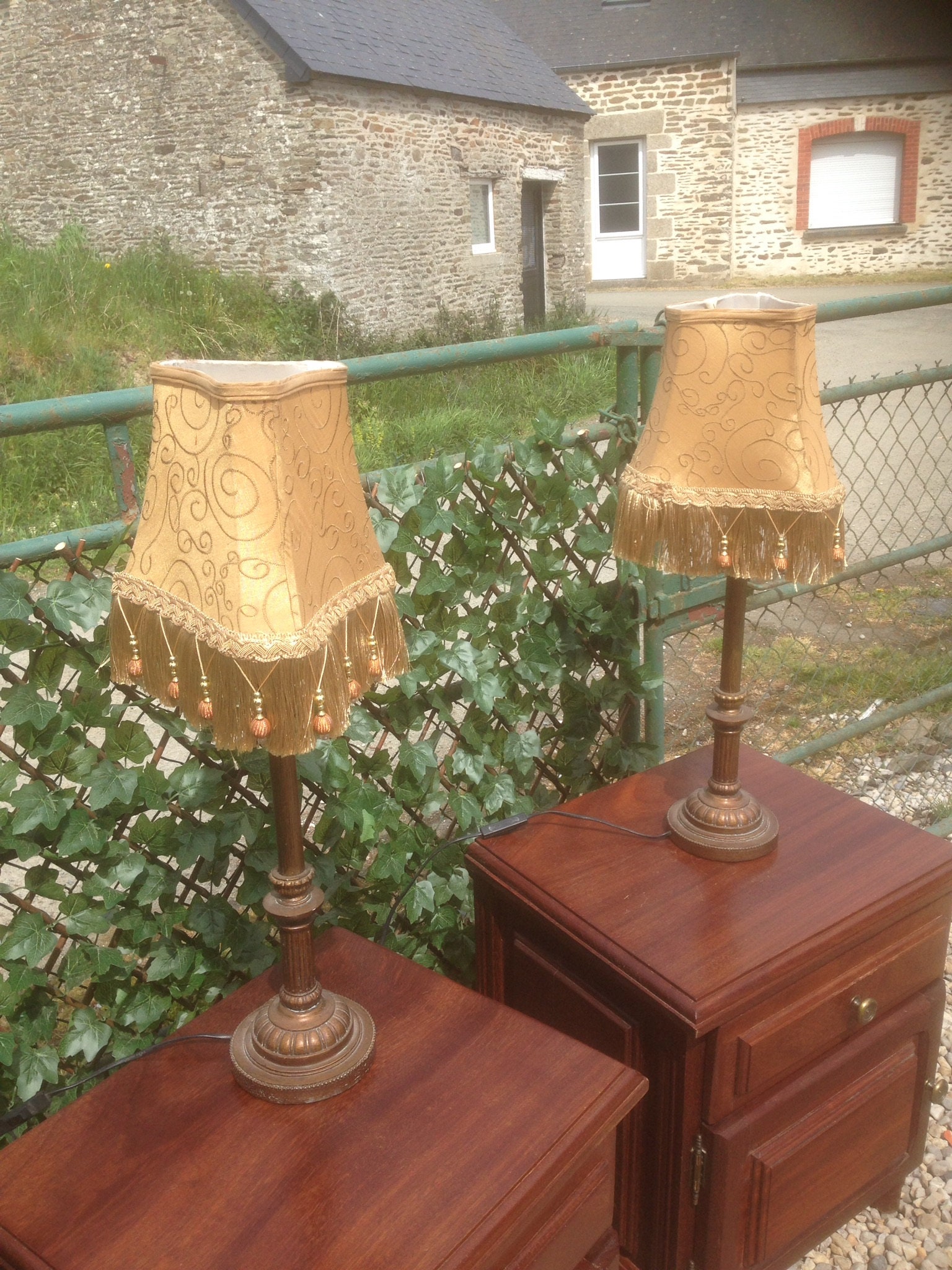 Lampes de Chevet Français Antiques