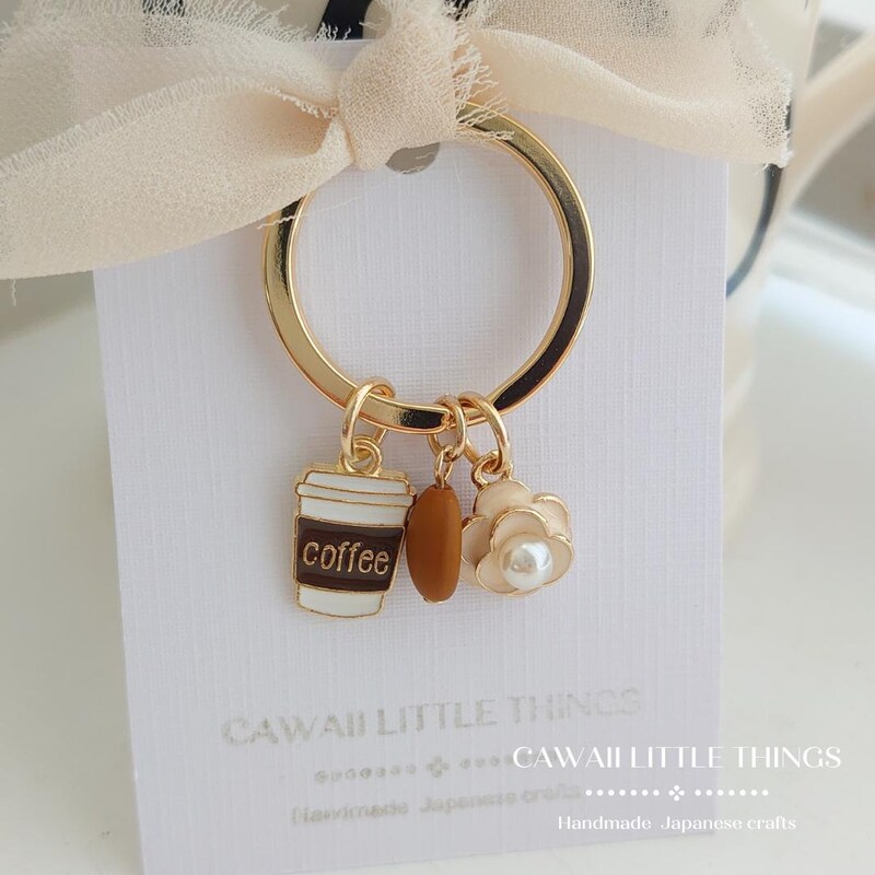Diamond Key Ring - Coffee