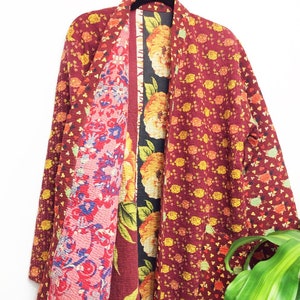 Kantha Jacket, Vintage Kantha Cotton Jacket, Kantha Coat, Spring Jackets, Vintage Kantha Jacket, Kantha Jacket Kantha Kimono, Gift for Her