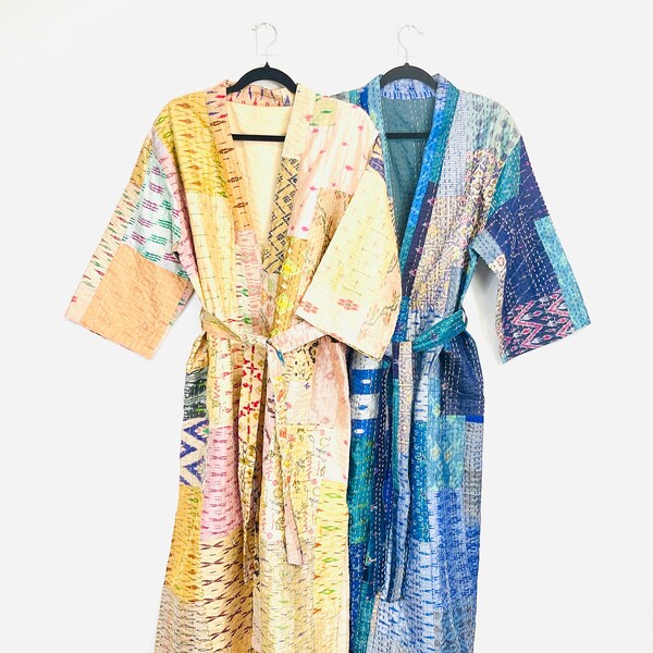 HADREY PATOLA SILK PATCHWORK KANTHA LONG JACKET main image 0