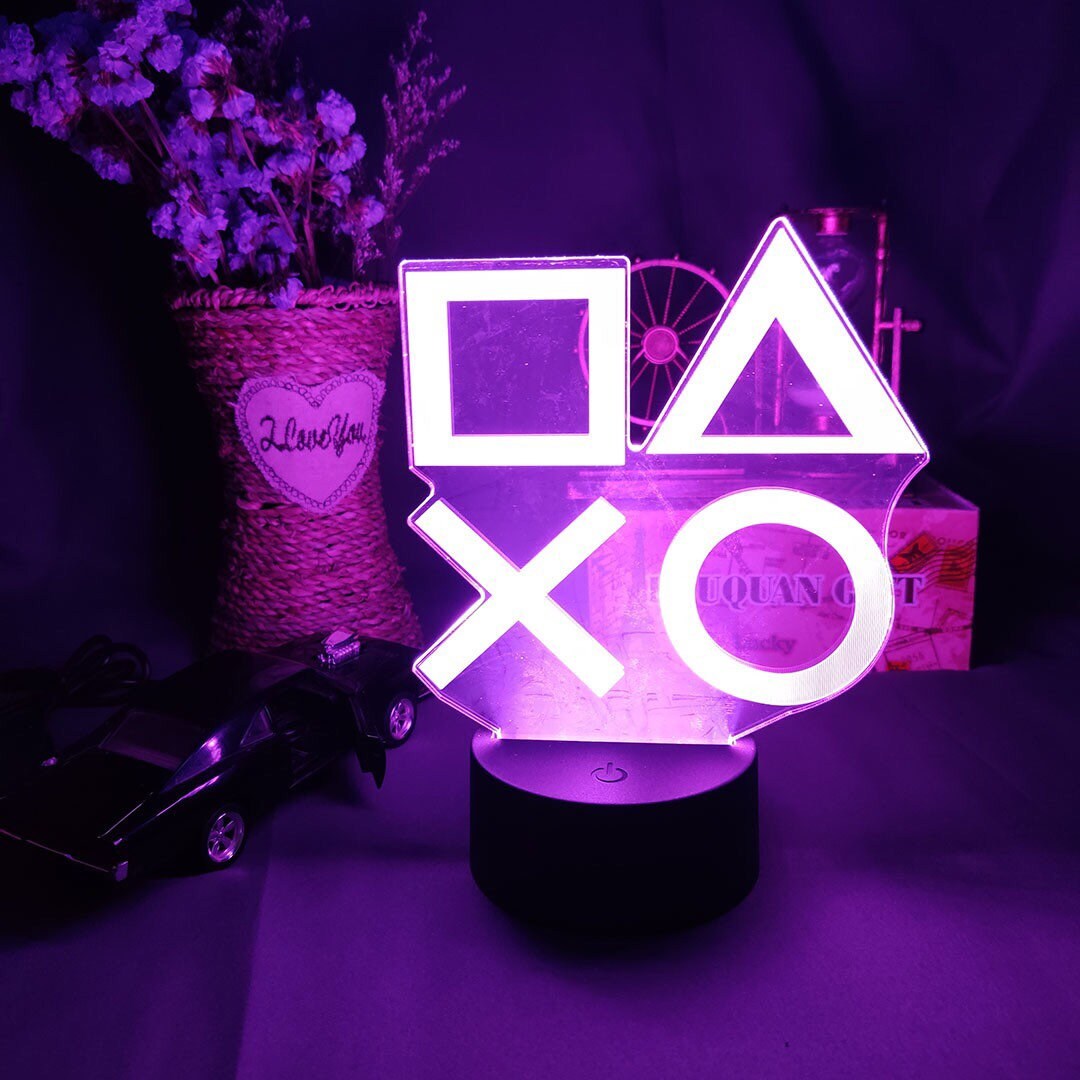 PlayStation LED Light Gaming Room Ideas PS5 PS4 Gamer Gifts Etsy