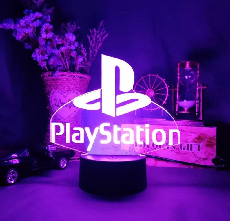 PlayStation LED Light Gaming Room Ideas PS5 PS4 Gamer