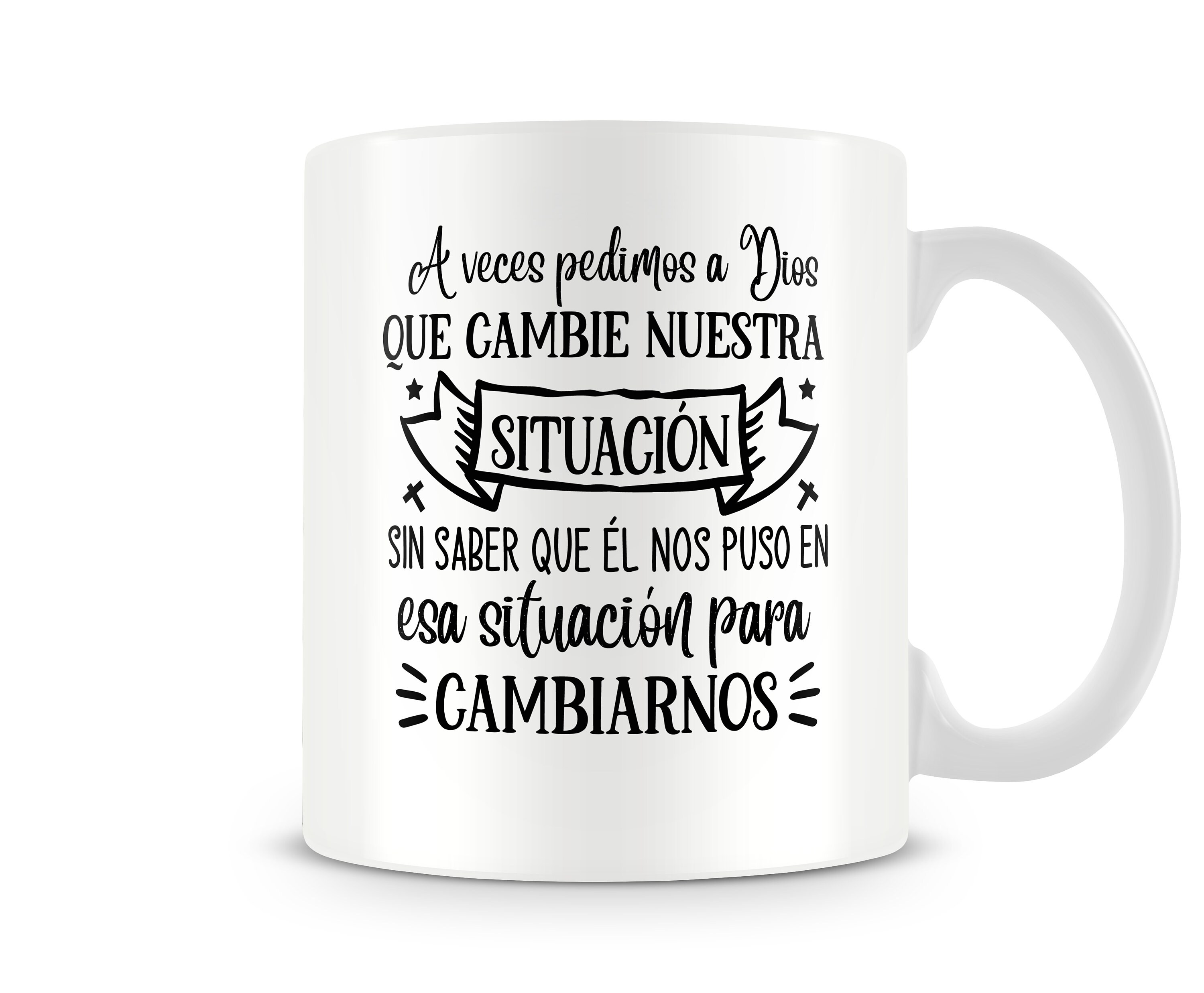 Mug avec des citations inspirantes en espagnol Etsy