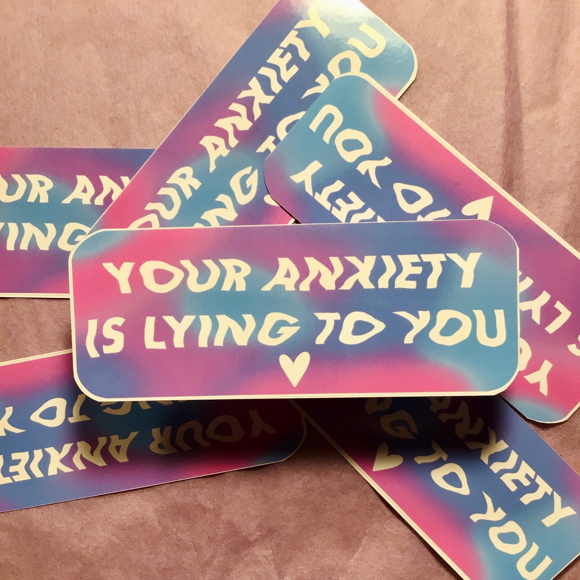 Your Anxiety is Lying to You Sticker Etsy