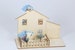 Money gift for house apartment Move-in House building pluggable made of plywood 