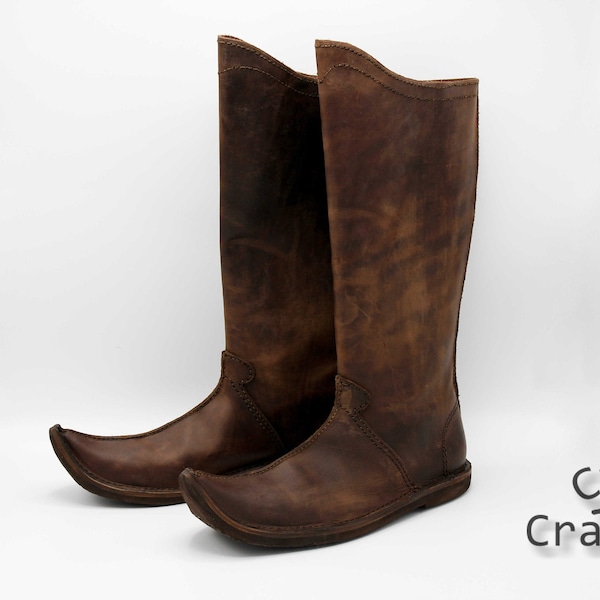 Botas altas vikingas cosacas y eslavas