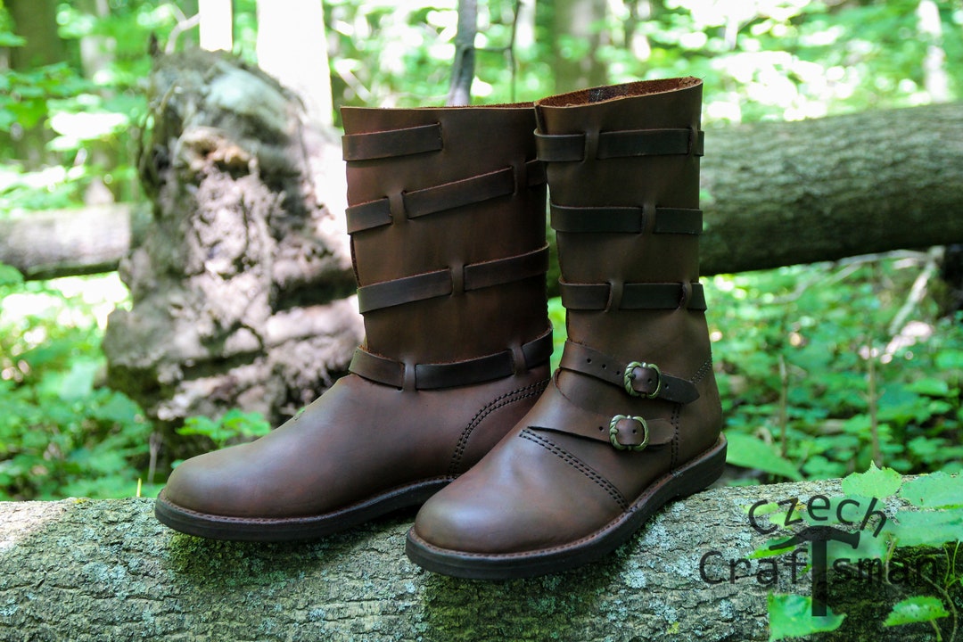 VALGARD, Botas Vikingas con botones de cuero España