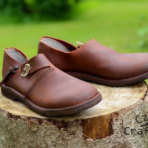 HAUKUR, viking leather shoes