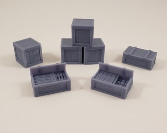 Bolt Action resin Crates 5 pcs ****unpainted****