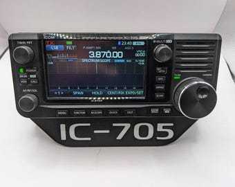 Nifty Angled Desk Stand for Icom IC-705 QRP Radio Transceiver