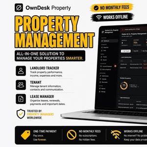 Software de Gestion de Propiedades en Alquiler | Control de Propietarios, Inquilinos y Contratos | Descarga Inmediata