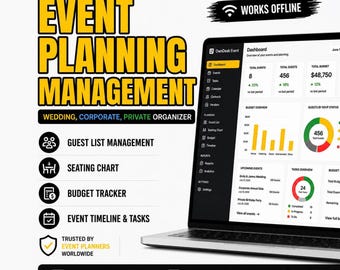Planejamento e Gestão de Eventos | Organização de Casamentos, Eventos Corporativos e Eventos Privados | Lista de Convidados, Mapa de Mesas e Controle de Orçamento