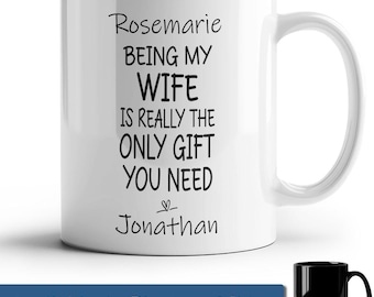 Personalized Wife Mug, Funny Humor Coffee Mug, Birthday Gift