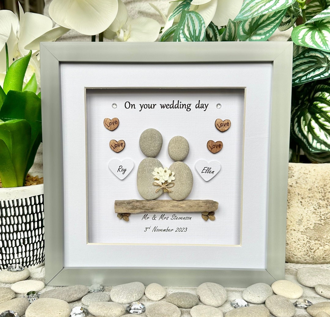 Wedding Gift, Personalised Wedding Gift Idea, Wedding Couple Gifts, Wedding Art, Handmade ...